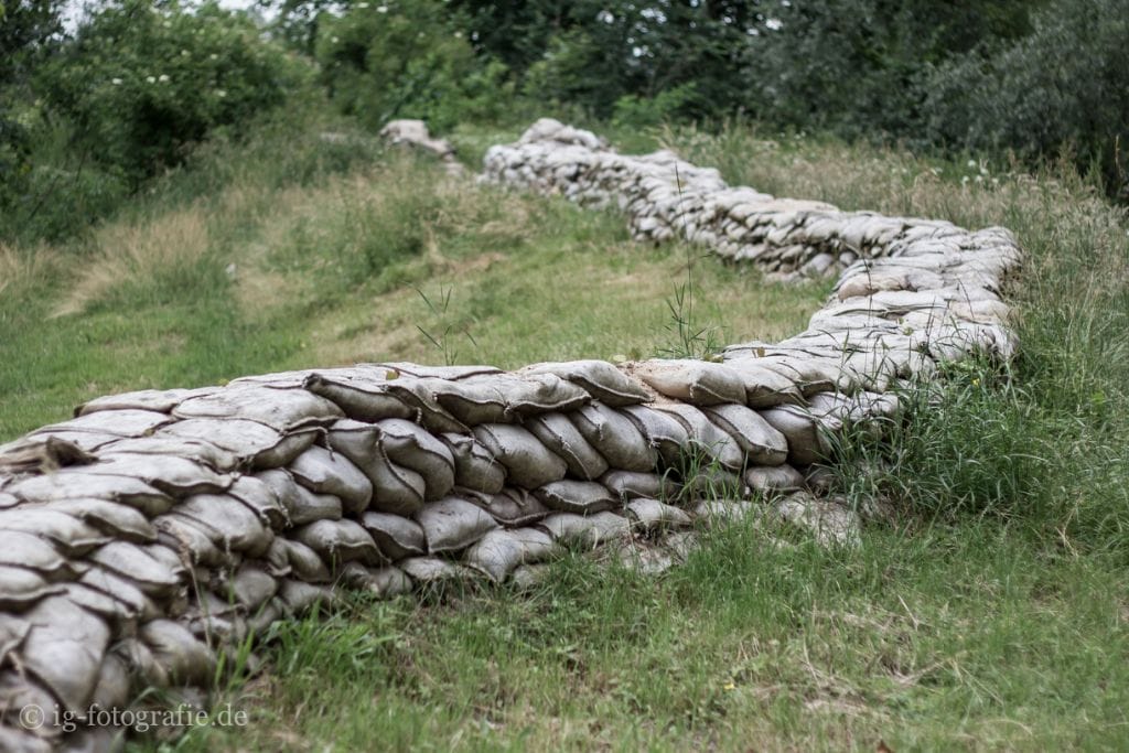 Kinderschuetzenfest Gartow: Sandsäcke zum Hochwasserschutz